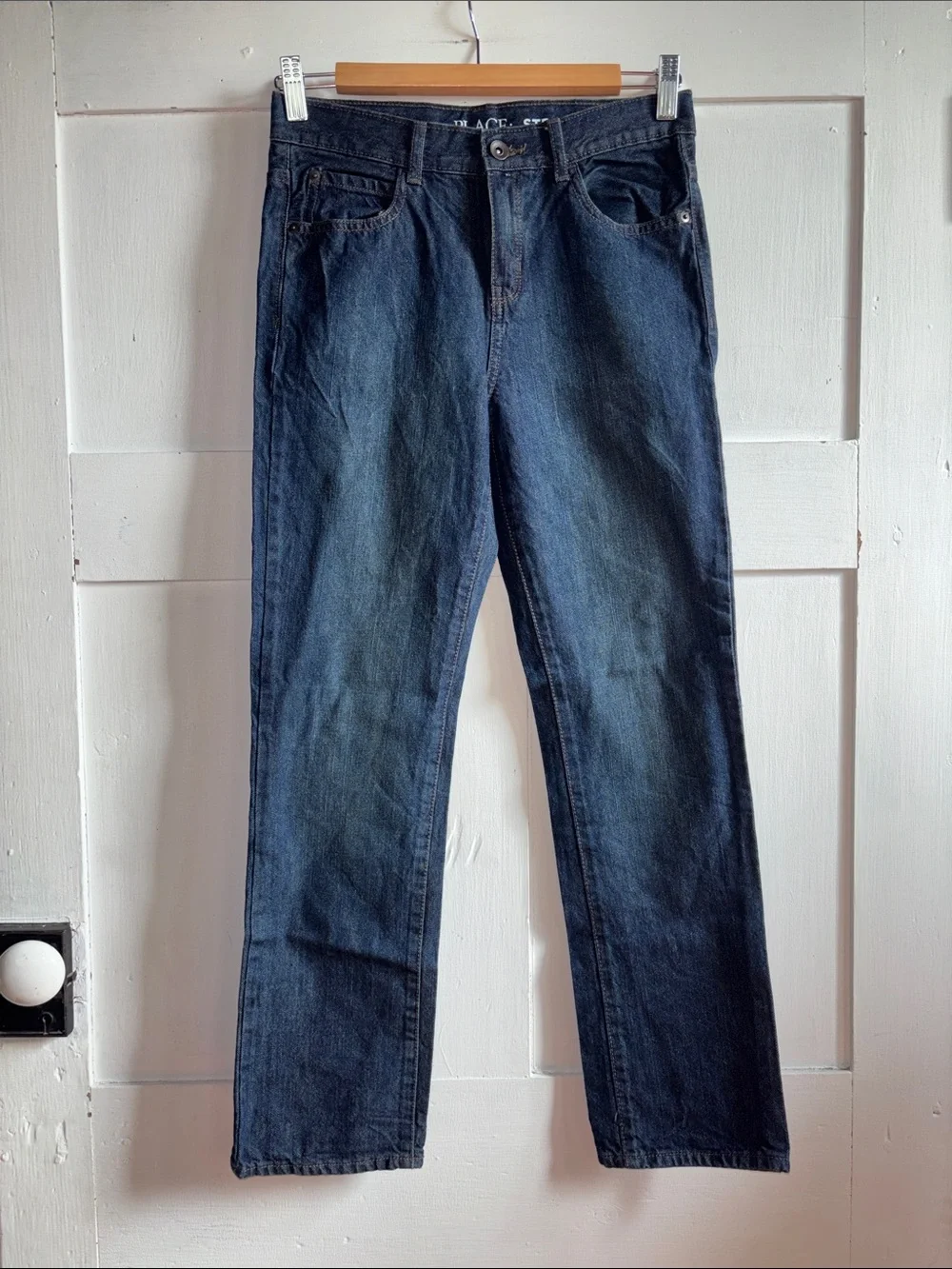 Children’s Place Dark Blue Denim Jeans Size 12 Straight Leg NWOT